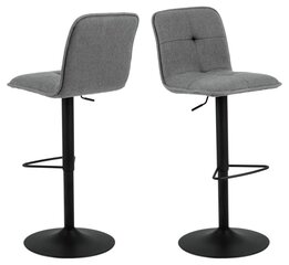Комплект из 2-х барных стульев Actona Hellen, серый цена и информация | Стулья для кухни и столовой | kaup24.ee