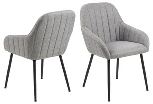 Набор из 2 обеденных стульев Trudy, серый цвет цена и информация | Стулья для кухни и столовой | kaup24.ee