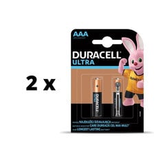 Patareid Duracell Ultra AAA, 4 tk x 2 pakk hind ja info | Patareid | kaup24.ee