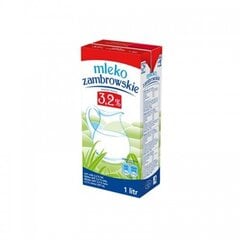 Молоко Zambrowskie, 3,2%, 1 л x 12 шт. цена и информация | Молочные продукты | kaup24.ee