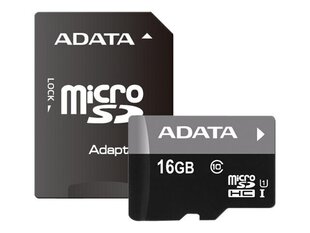 Mälukaart ADATA, AUSDH16GUICL10-PA1, 16 GB hind ja info | Fotoaparaatide mälukaardid | kaup24.ee