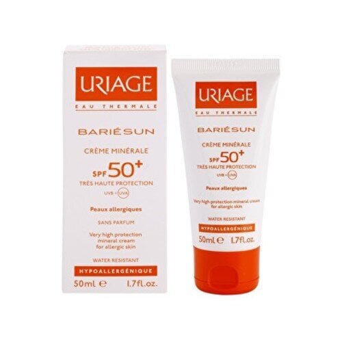 Uriage Face & Body Mineral Face & Body Cream SPF 50+ Bariésun (Very High Protection Mineral Cream) 50 ml 100ml цена и информация | Päikesekreemid | kaup24.ee