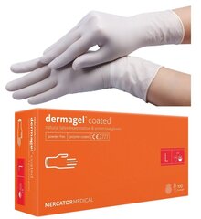 Латексные перчатки Mercator Dermagel без пудры L (100 шт.) цена и информация | Аптечки | kaup24.ee