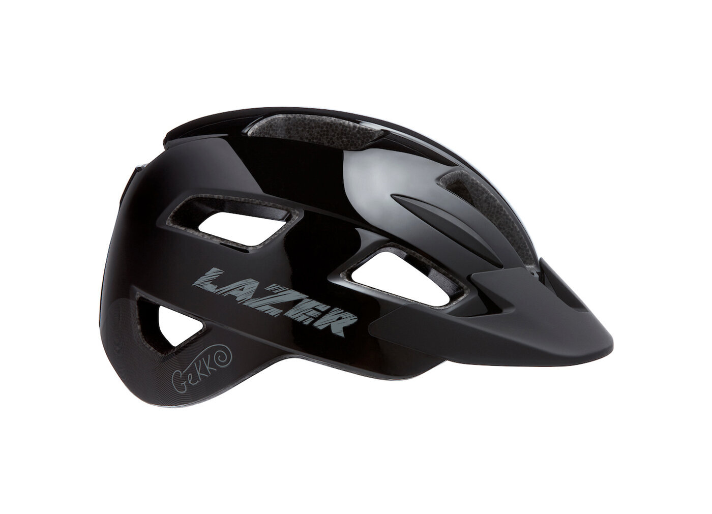 Laste jalgrattakiiver Lazer Gekko Black 50-56cm hind ja info | Kiivrid | kaup24.ee