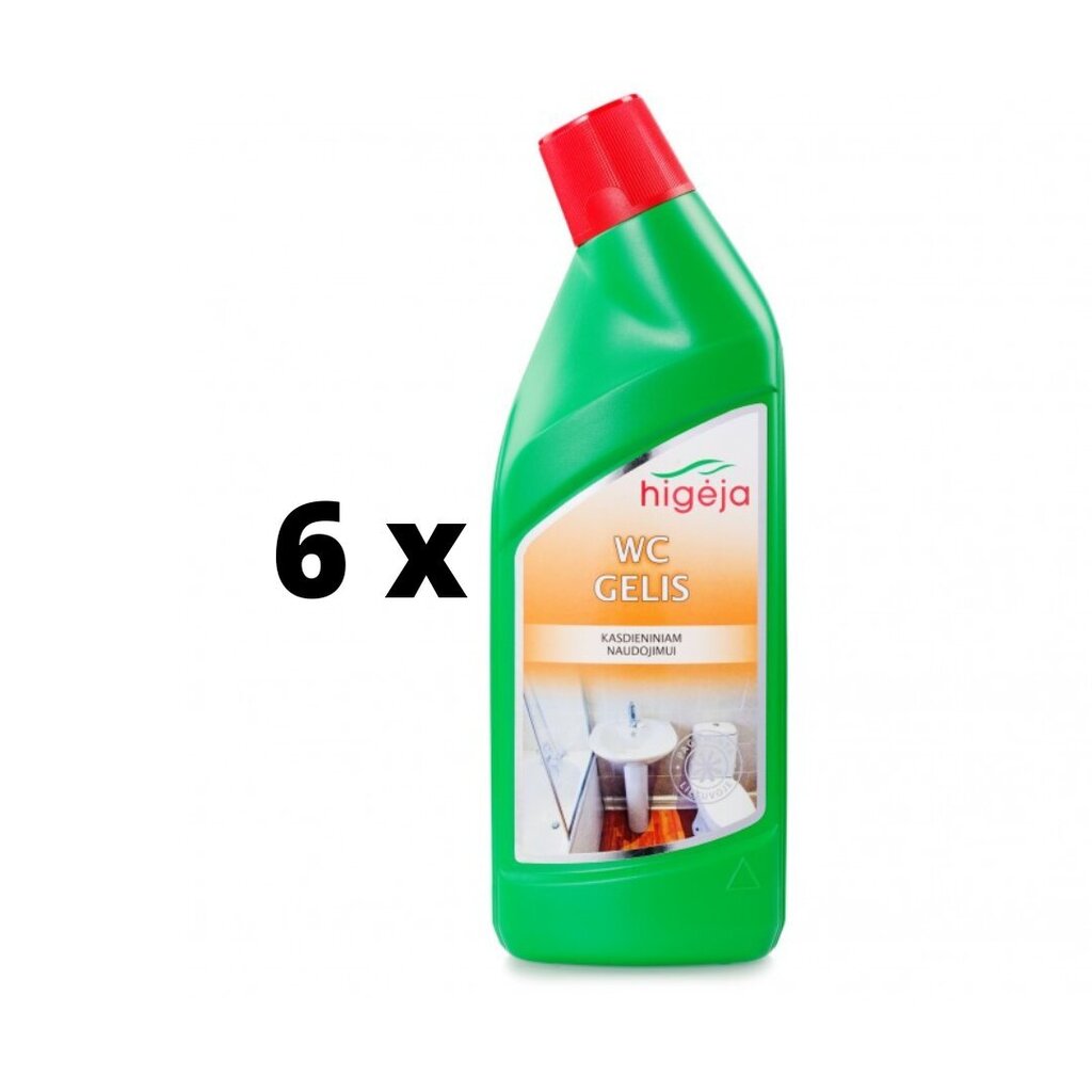 Tualettgeel Higeja, 700 ml x 6 tk hind ja info | Puhastusvahendid | kaup24.ee