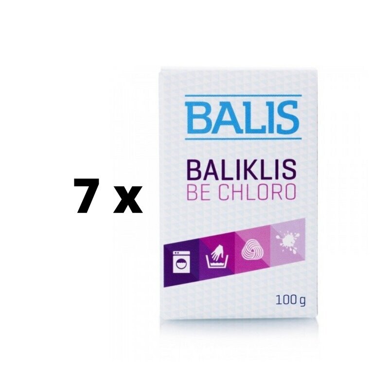 Valgendi ja plekieemaldaja Balis, pulber, 100 g x 7 tk hind ja info | Puhastusvahendid | kaup24.ee