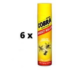 Mürk lendavatele putukatele Poison Super Cobra, 400 ml x 6 tk цена и информация | Насекомые | kaup24.ee