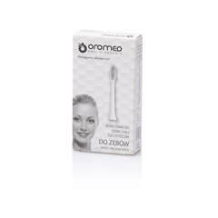 Sonicu hambaharjade pead OROMED ORO-SONIC BRUSH WHITE цена и информация | Насадки для электрических зубных щеток | kaup24.ee