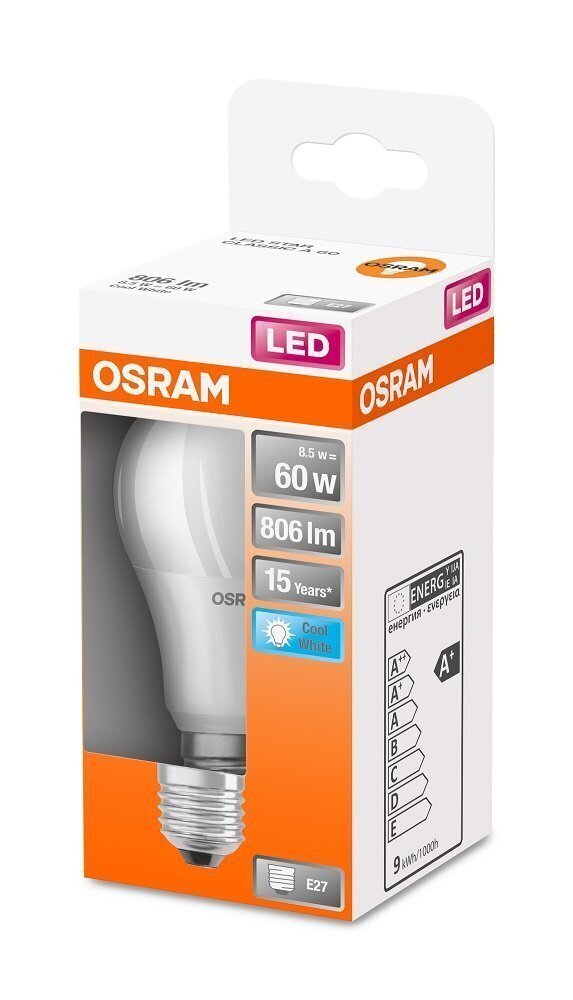 Candellux LED-pirn Osram E27 8,5W 806 lm 4000K hind ja info | Lambipirnid, lambid | kaup24.ee
