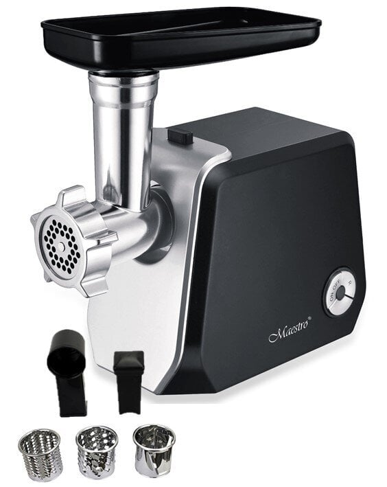 Feel-Maestro MR850 mincer 1500 W Black, Stainless steel цена и информация | Hakklihamasinad | kaup24.ee