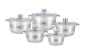 Кастрюли Maestro MR-2220 A set of pots of 10 elements цена и информация | Кастрюли, скороварки | kaup24.ee