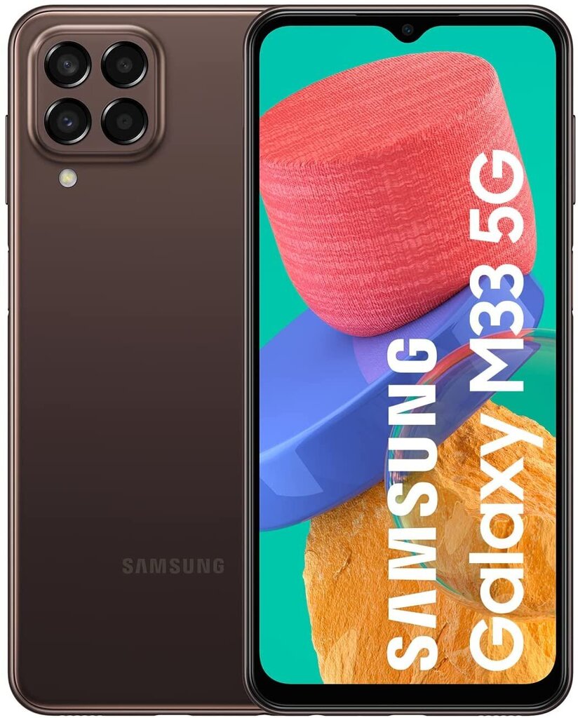 Samsung Galaxy M33 5G 6/128GB Dual SIM Brown hind ja info | Telefonid | kaup24.ee