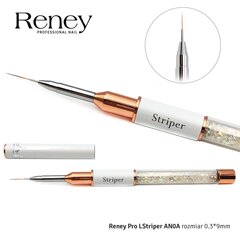 Профессиональная кисть для украшений Reney Pro Striper AN0A, 0,3*9 мм цена и информация | Средства для маникюра и педикюра | kaup24.ee