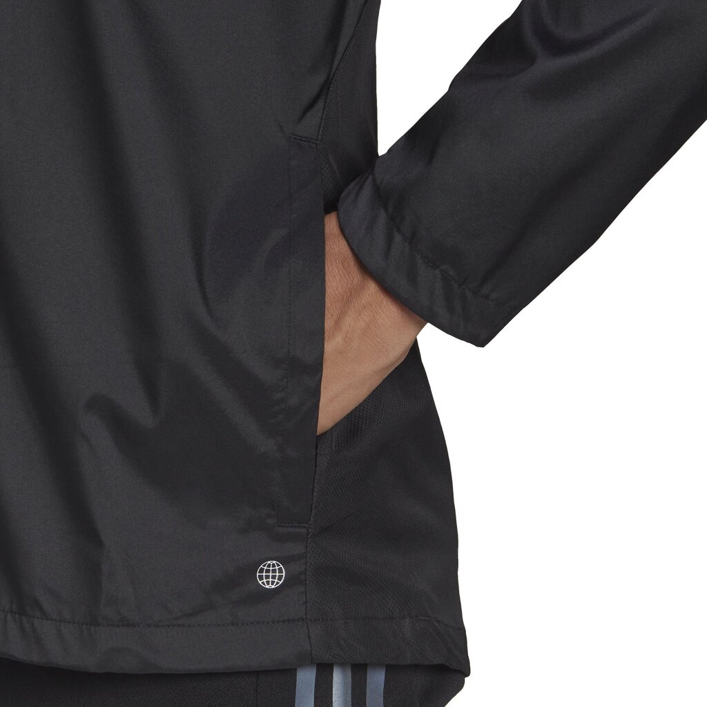 Adidas jope, Own The Run Jacket Black H58592 H58592/M hind ja info | Meeste joped | kaup24.ee