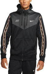 Мужской джемпер Nike M Nsw Repeat Sw Pk Fz Hoody DX2025 010 DX2025 010/S цена и информация | Мужские толстовки | kaup24.ee