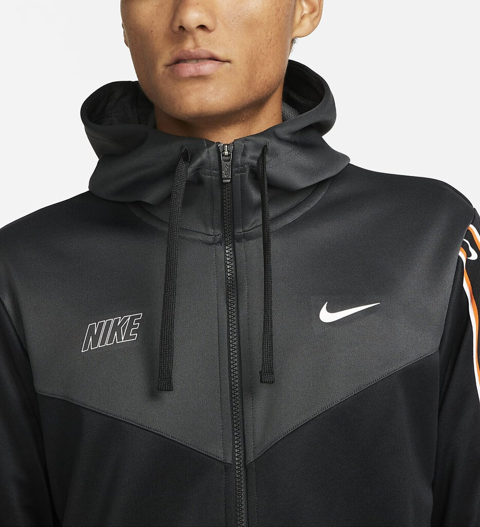 Nike Džemprid M Nsw Repeat Sw Pk Fz Hoody Black DX2025 010 DX2025 010/S hind ja info | Meeste pusad | kaup24.ee