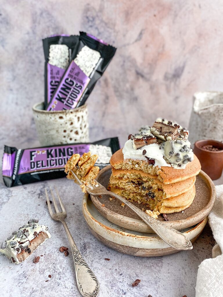 Proteiinibatoon AllNutrition Fitking Delicious Protein bar 55 g, küpsise kreem hind ja info | Vitamiinid, toidulisandid, preparaadid tervise heaoluks | kaup24.ee