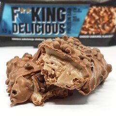 Proteiinibatoon AllNutrition Fitking Delicious Protein bar 55 g , šokolaadi karamell hind ja info | Vitamiinid, toidulisandid, preparaadid tervise heaoluks | kaup24.ee