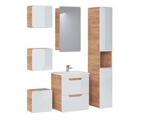 Valamukapp 40x60x41cm sahtlitega Aruba White цена и информация | Шкафчики для ванной | kaup24.ee