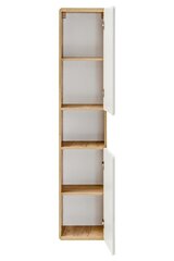 Высокий подвесной шкаф ARUBA WHITE, 35 см цена и информация | Шкафчики для ванной | kaup24.ee