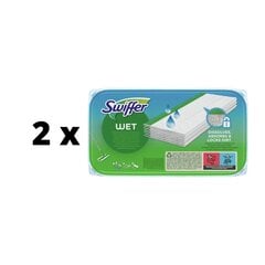 Влажные салфетки Swiffer Sweeper, сменный блок 10 шт. x 2 шт. упаковка цена и информация | Инвентарь для уборки и принадлежности | kaup24.ee