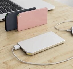 Аккумулятор Allocacoc PowerBank Slim Aluminium 5000мАч, розовый цена и информация | Зарядные устройства Power bank | kaup24.ee