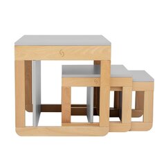 Универсальный стульчик со столиком для детей Skiddou Møb, серый цвет цена и информация | Стульчики для кормления | kaup24.ee