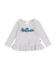 Tüdrukute pluus pikkade varrukatega Gulliver, triibuline hind ja info | Tüdrukute särgid | kaup24.ee