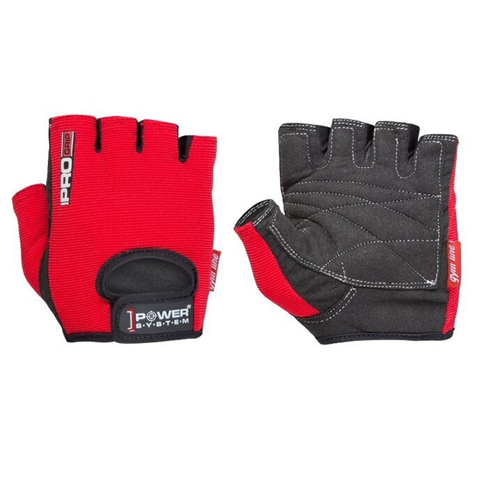 Treeningkindad Power System Gloves Pro Grip, Punane (L) hind ja info | Jõusaali kindad | kaup24.ee