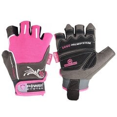 Treeningkindad Power System Gloves Woman's Power, Roosa (XS) hind ja info | Jõusaali kindad | kaup24.ee