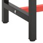 vidaXL tööpingi raam, matt must ja matt punane, 210x50x79 cm, metall hind ja info | Mööblijalad | kaup24.ee