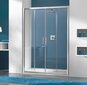 Dušikabiini uks niššile Sanplast TX D4/TX5b 130s, profiil bahama helepruun, läbipaistev klaas W0 hind ja info | Dušikabiinide uksed ja seinad | kaup24.ee