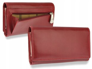 Ehtsast nahast rahakott naistele Visconti MZ12, punane hind ja info | Naiste rahakotid | kaup24.ee