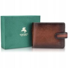 Meeste ehtsast nahast rahakott Visconti AT-72, pruun hind ja info | Meeste rahakotid | kaup24.ee