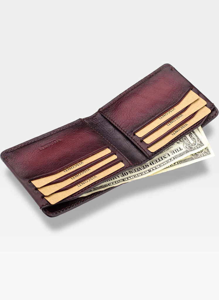 Kaardikohver meestele Visconti MT-90, pruun hind ja info | Meeste rahakotid | kaup24.ee