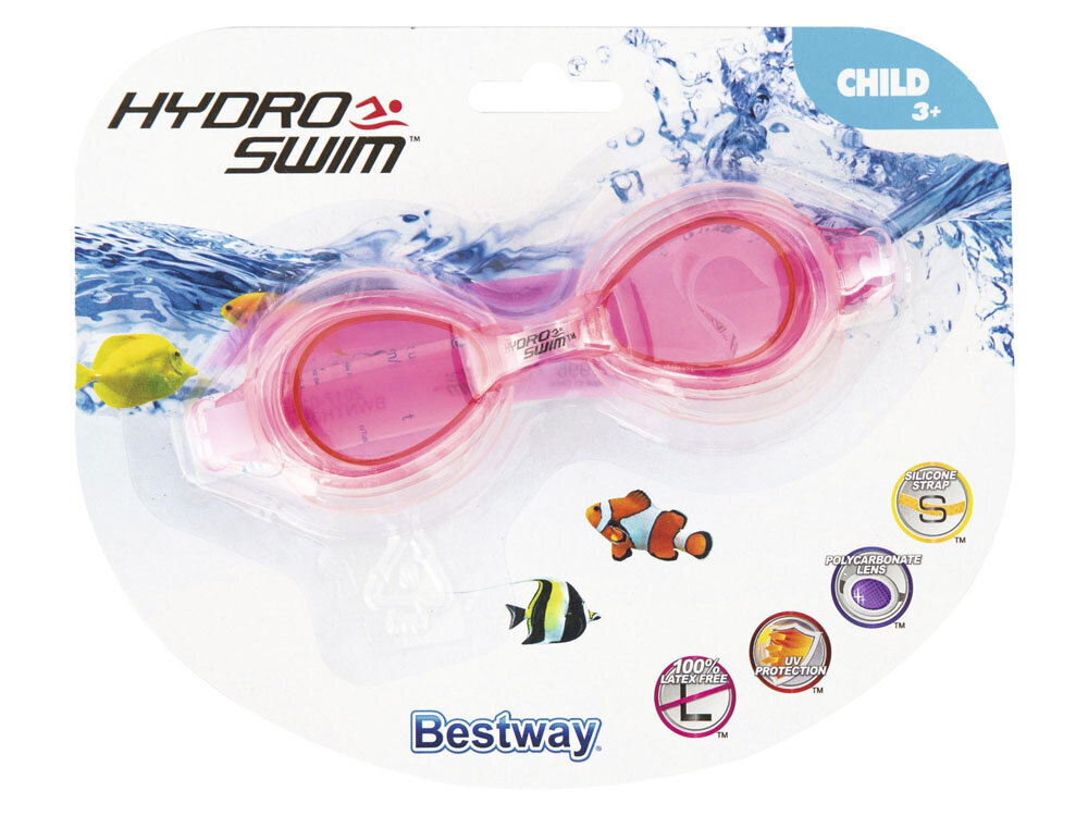 Ujumisprillid Bestway Hydro Swim, roosad hind ja info | Ujumisprillid | kaup24.ee