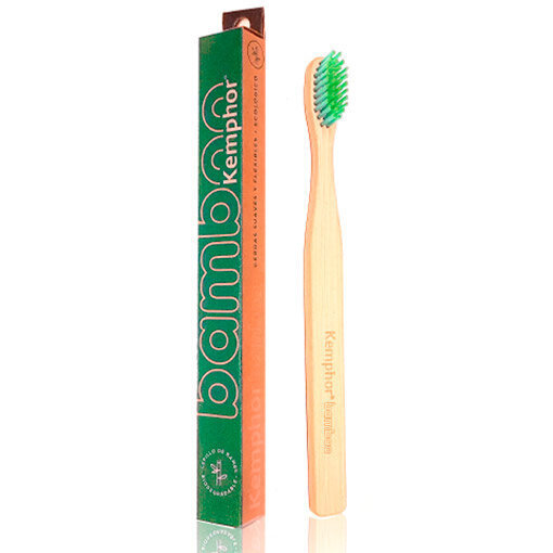 Orgaaniline bambusest hambahari KEMPHOR® roheline. hind ja info | Suuhügieen | kaup24.ee