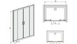 Dušikabiini uks niššile Sanplast TX D4/TX5b 140s, profiil matt graphit, kaunistatud klaas grey hind ja info | Dušikabiinide uksed ja seinad | kaup24.ee