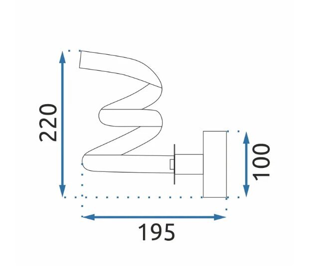 LED seinalamp APP1052-W matt must hind ja info | Seinavalgustid | kaup24.ee