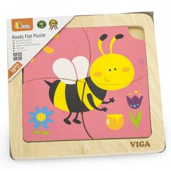 Деревянный пазл Viga, пчела цена и информация | Пазлы | kaup24.ee