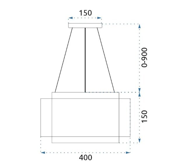 Rippvalgusti APP1000-CP hind ja info | Rippvalgustid | kaup24.ee