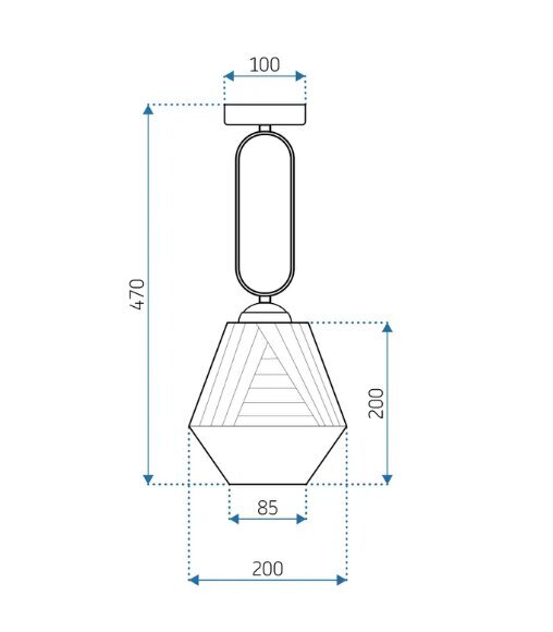 Rippvalgusti APP1025-1CP hind ja info | Rippvalgustid | kaup24.ee