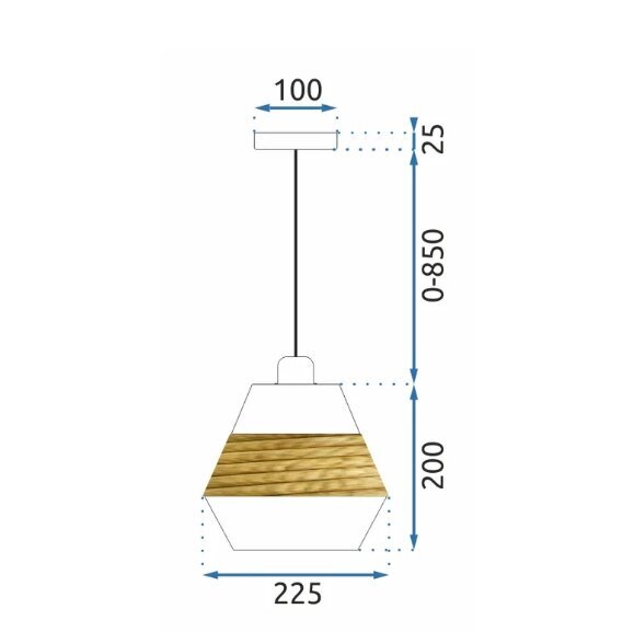 Rippvalgusti APP989-1CP hind ja info | Rippvalgustid | kaup24.ee