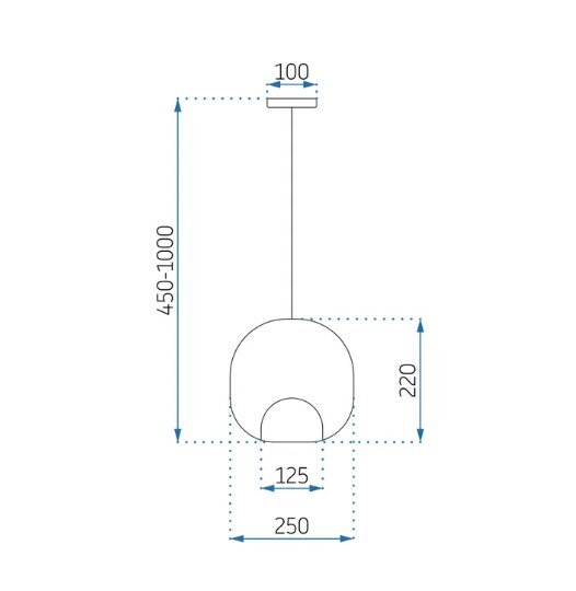 Rippvalgusti APP1027-1CP hind ja info | Rippvalgustid | kaup24.ee