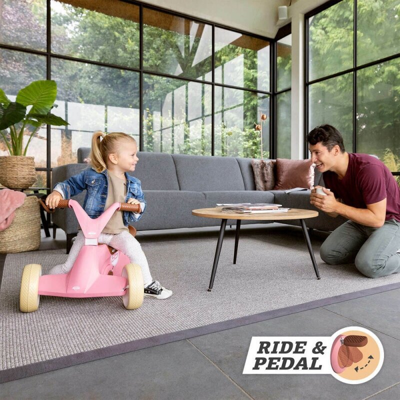 BERG GO2 Gokart 2in1 tasakaaluratas, retro roosa цена и информация | Imikute mänguasjad | kaup24.ee