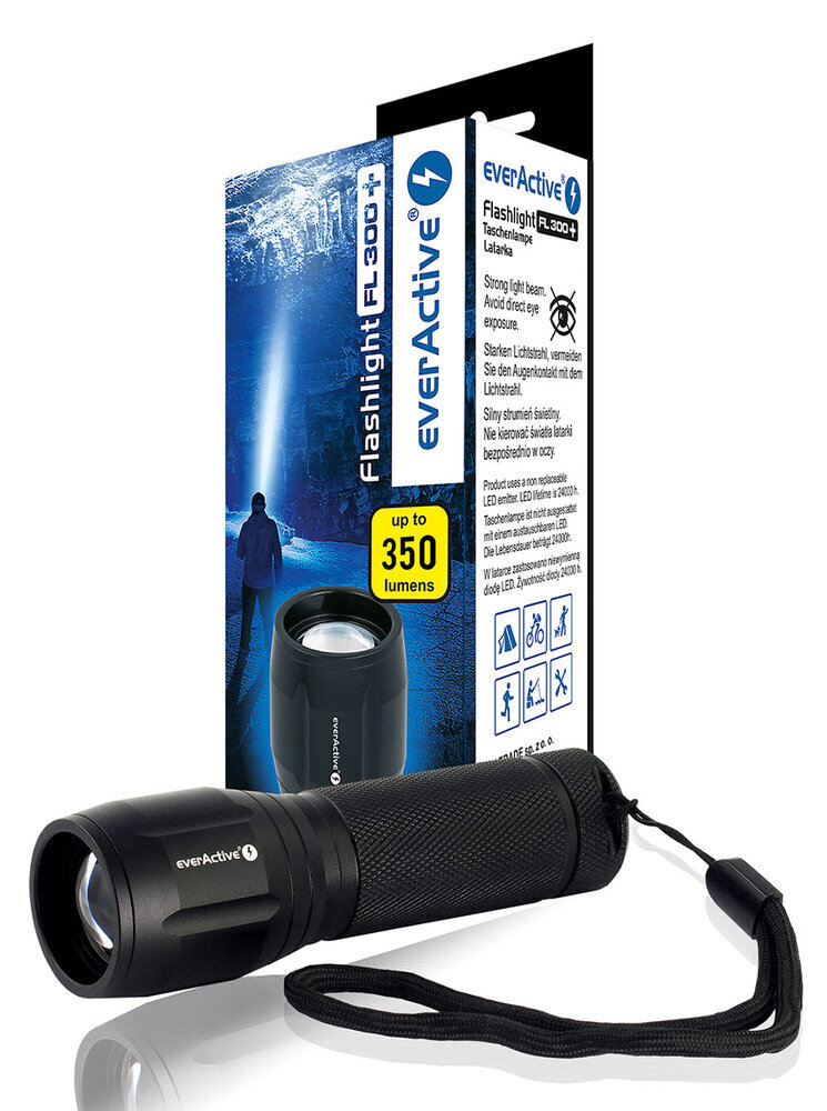 LED flashlight everActive FL-300+ hind ja info | Taskulambid, prožektorid | kaup24.ee