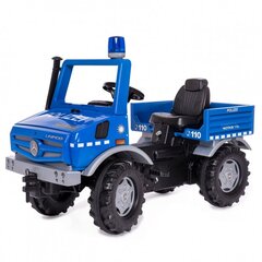 Pedaalidega maastur Unimog Merc-Benz Police, sinine цена и информация | Игрушки для мальчиков | kaup24.ee