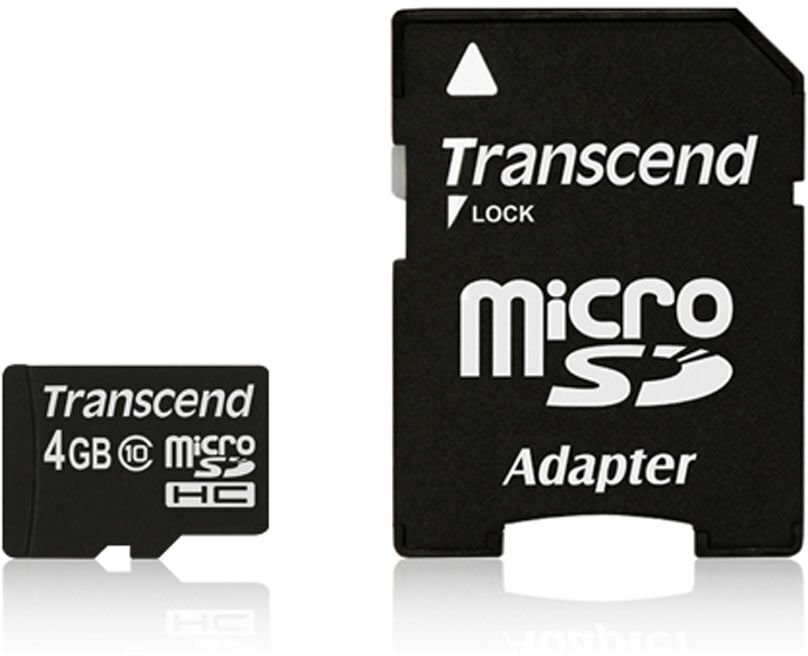 Transcend 4GB microSDHC + Adapter цена и информация | Mobiiltelefonide mälukaardid | kaup24.ee