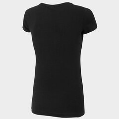 Женская футболка 4F H4L22 TSD353 20S, черный цена и информация | Женские футболки | kaup24.ee
