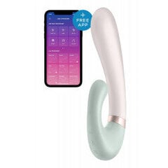 Вибратор Satisfyer Heat Wave, белый/зеленый цена и информация | Вибраторы | kaup24.ee